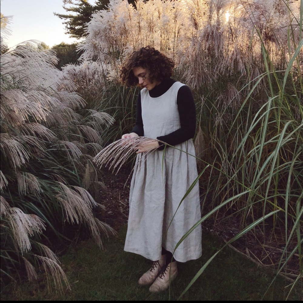 Son De Flor Linen Smock Dress